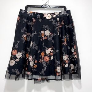 NWT Torrid Floral Skirt Women Plus Size 1X
